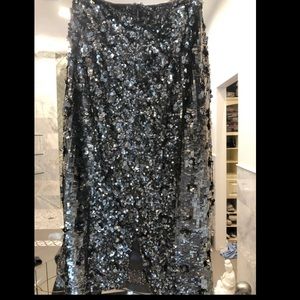 Bhldn beaded/ sequenced pencil skirt